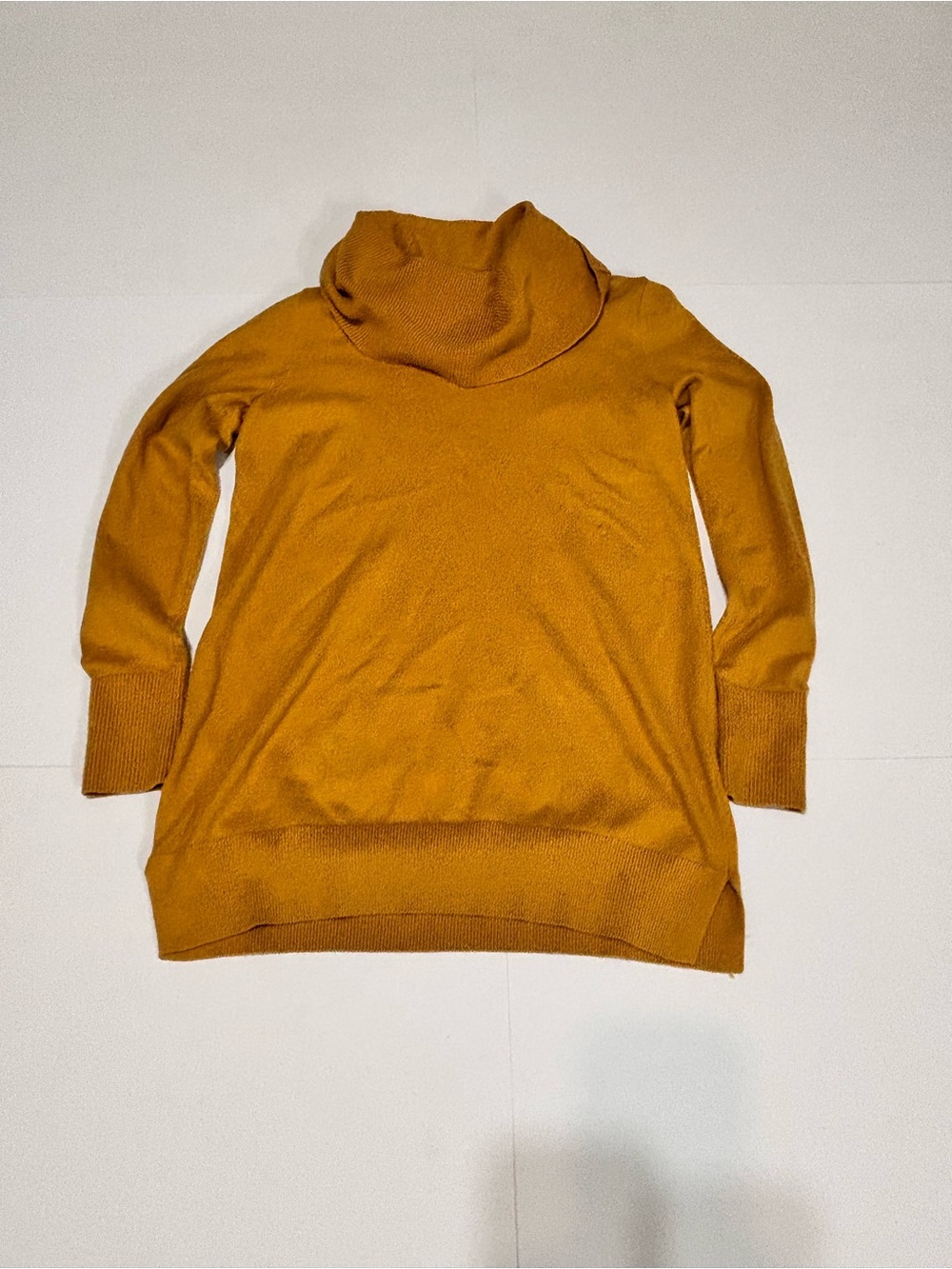 LOFT Mustard Cowl Neck Sweater